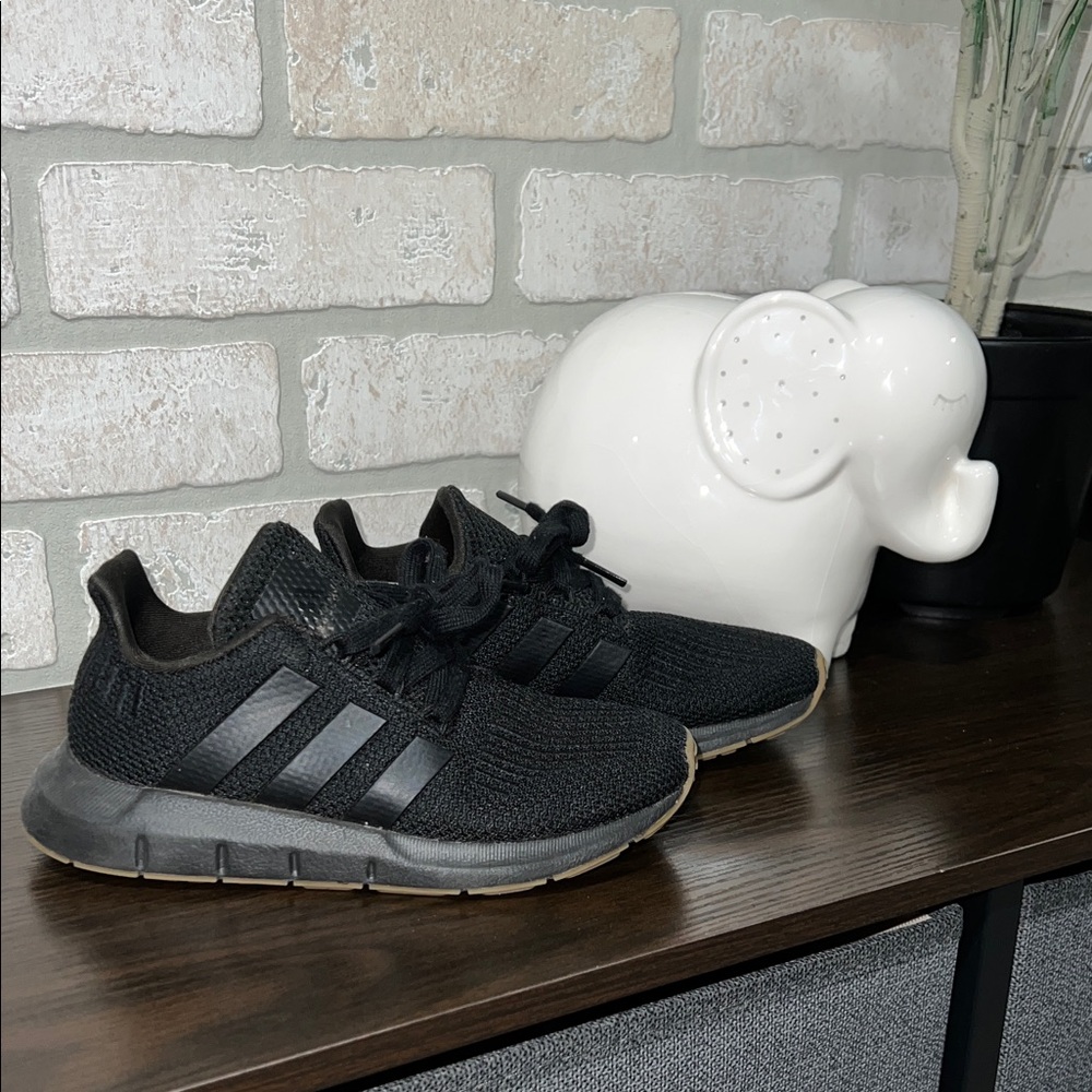 Adidas Kids Black Knit Sneakers